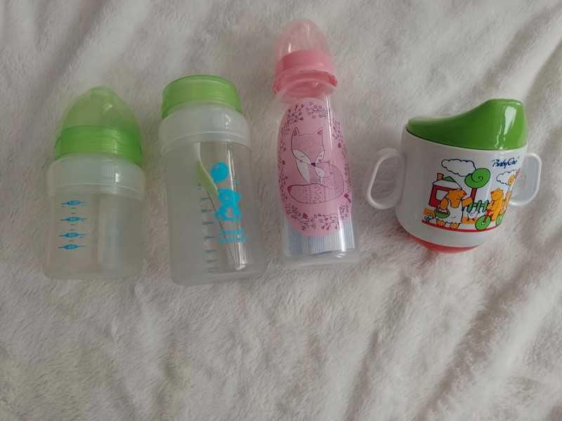 Butelki dla dzieci , kubek do nauki picia , siatka do wózka (K5)