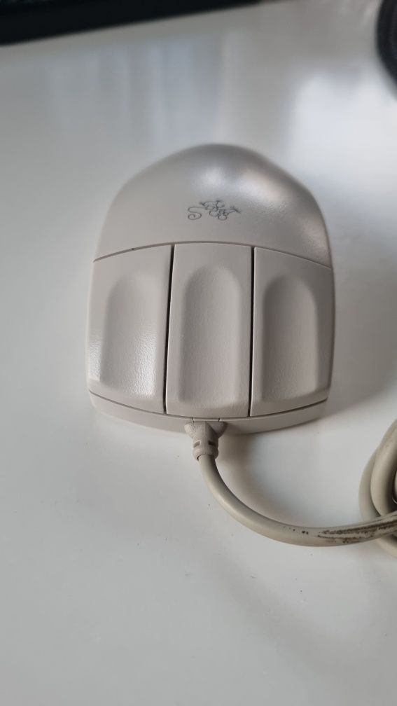 Retro myszka komputerowa logitech kulkowa RS232 com Mouse