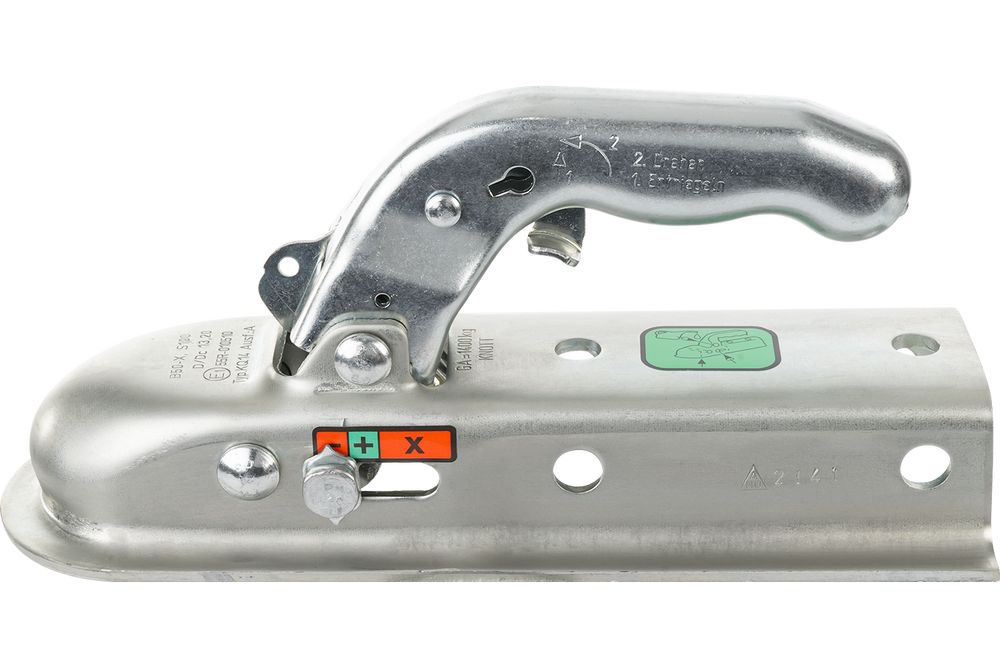 Zaczep kulowy KNOTT do przyczepy 1400kg z dyszlem kwadratowym 50mm