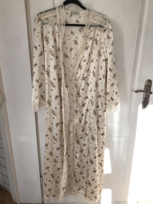 szlafrok jak jedwabny Christian Dior M