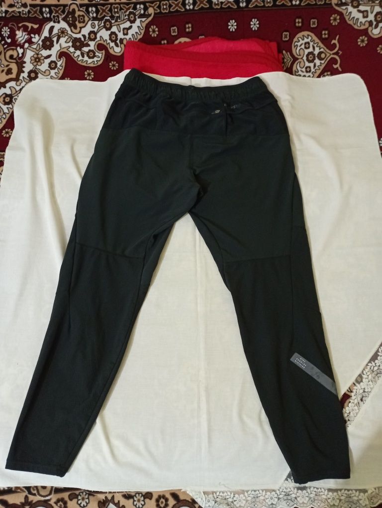 Мужские лёгкие спортивные брюки Nike Dri Fit и Demix, отл. состояние