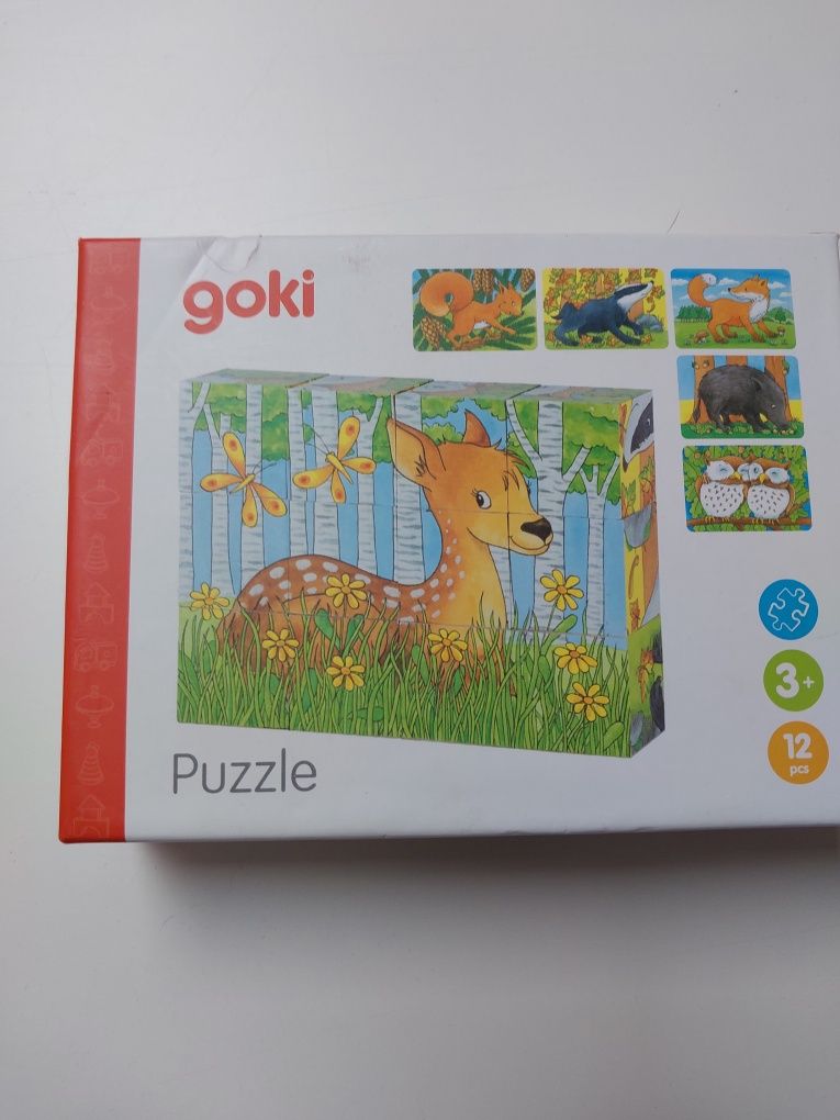 Puzzle Goki zwierzęta leśne