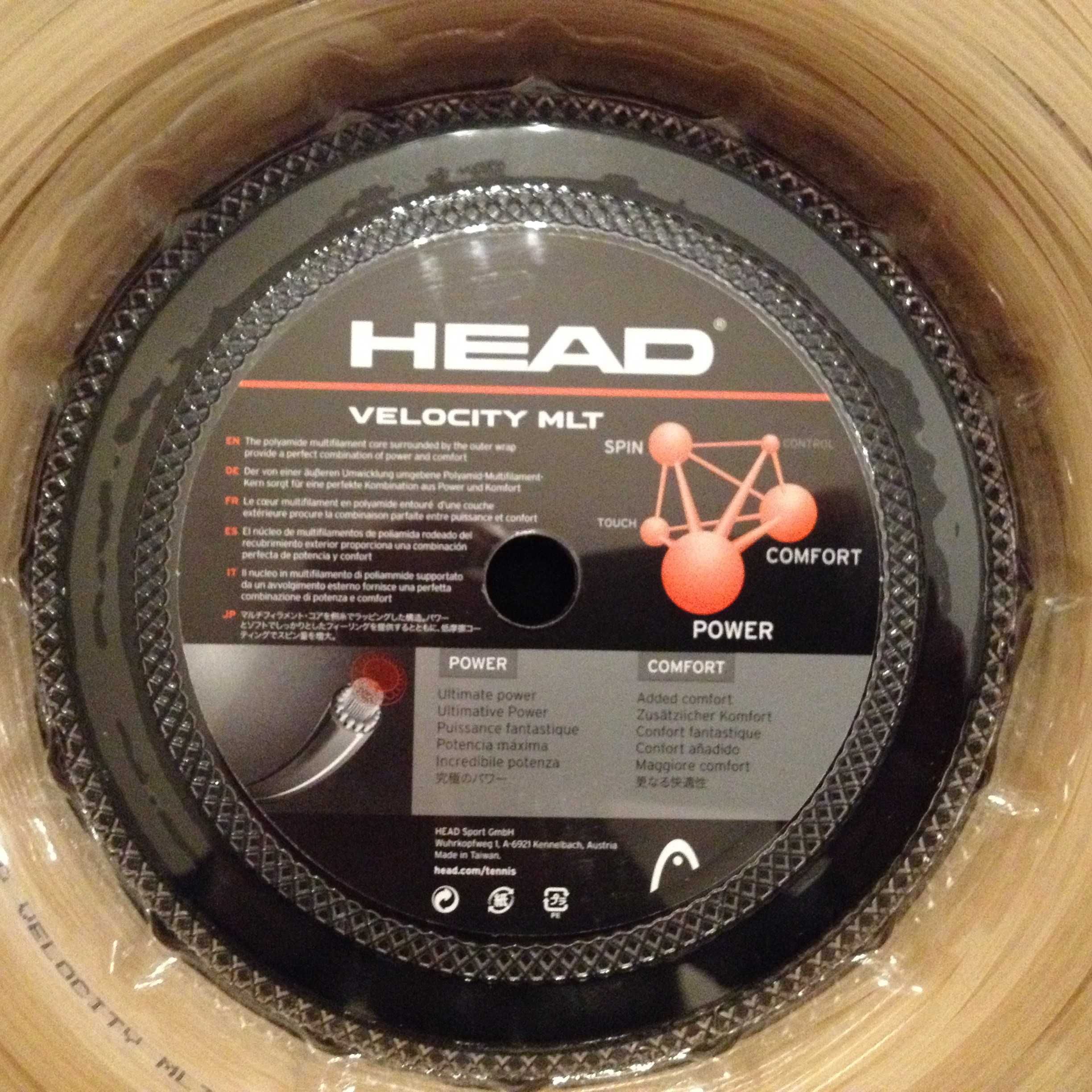 Corda De Tenis Multifilamentos Head Velocity  1.30mm/16  200 Metros