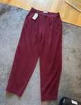 Spodnie nowe burgundowe bordowe m/l PG clothes garniturowe