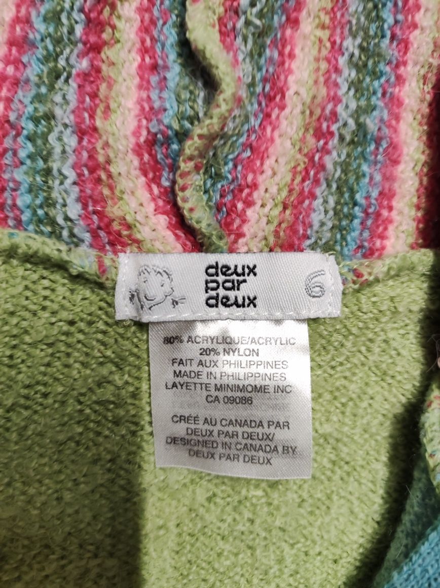 Sweterek z kapuzą dla dziewczynki 6 lat. USA