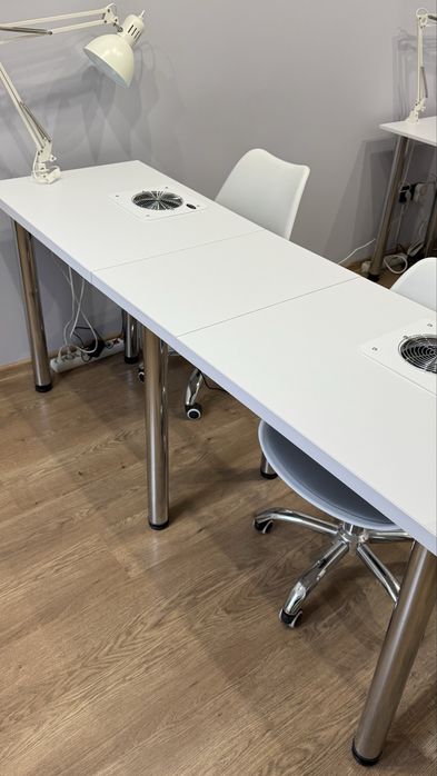 Подвійний манікюрний стіл з 2 витяжками AIR MAX