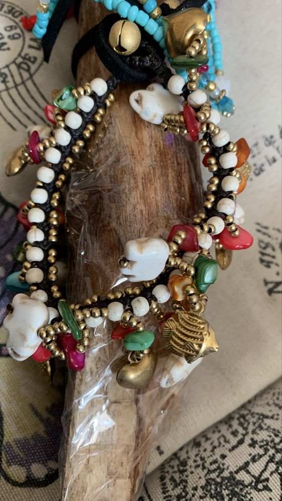 Pulseira da sorte  elefantes em pedra