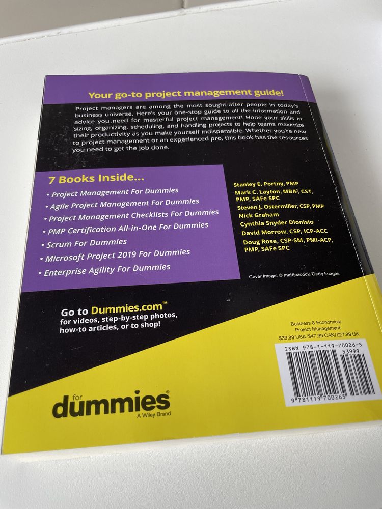 Livro "Project Management All-in-One For Dummies"