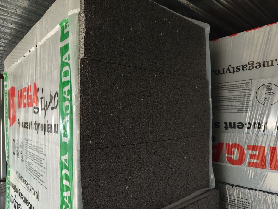 Nowy Styropian fasada grafit lambda 033, grubosc 20cm.
