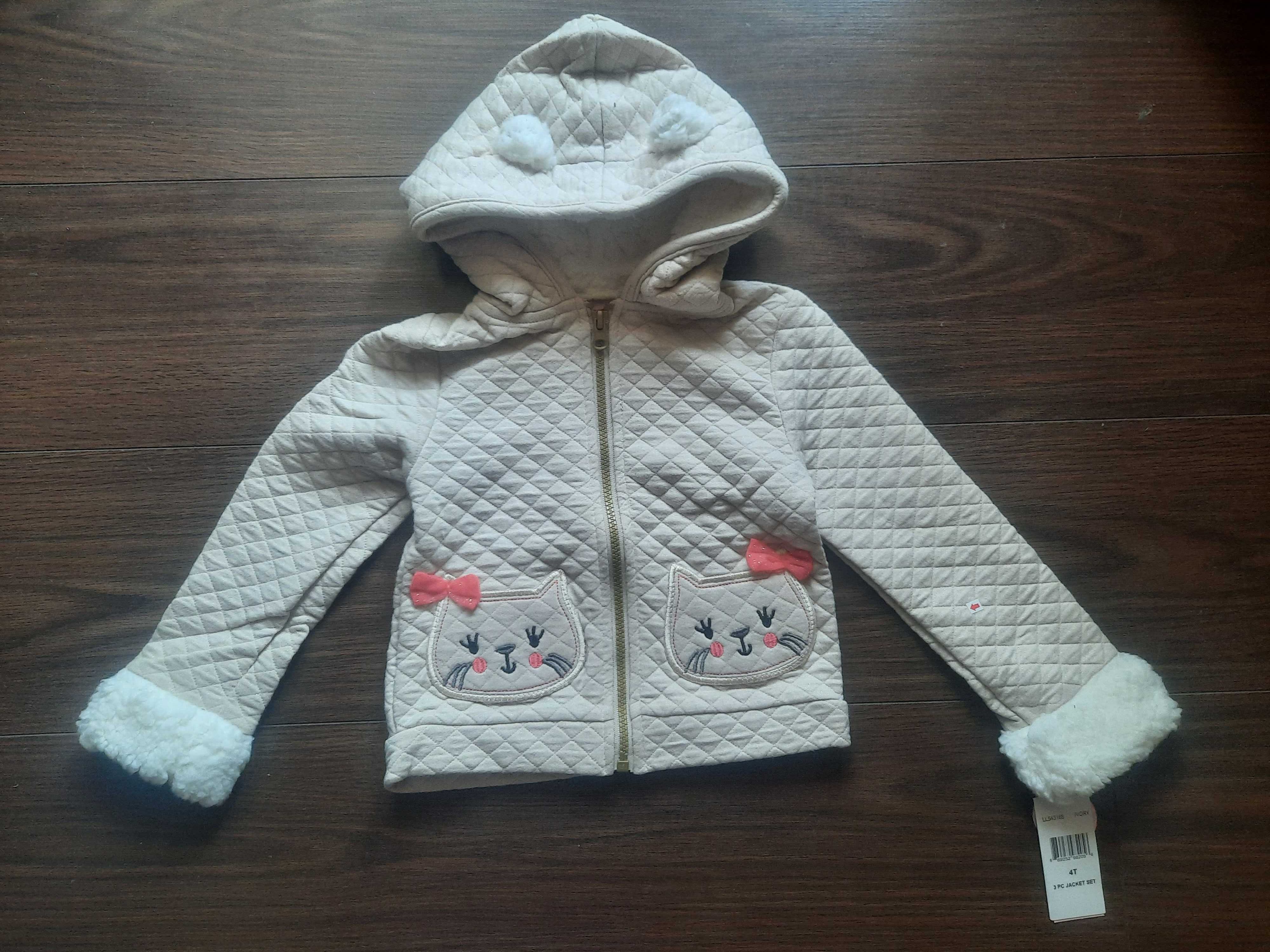 Новый костюм: туника, легинсы, курточка Hallo Kitty на девочку 3-4Т