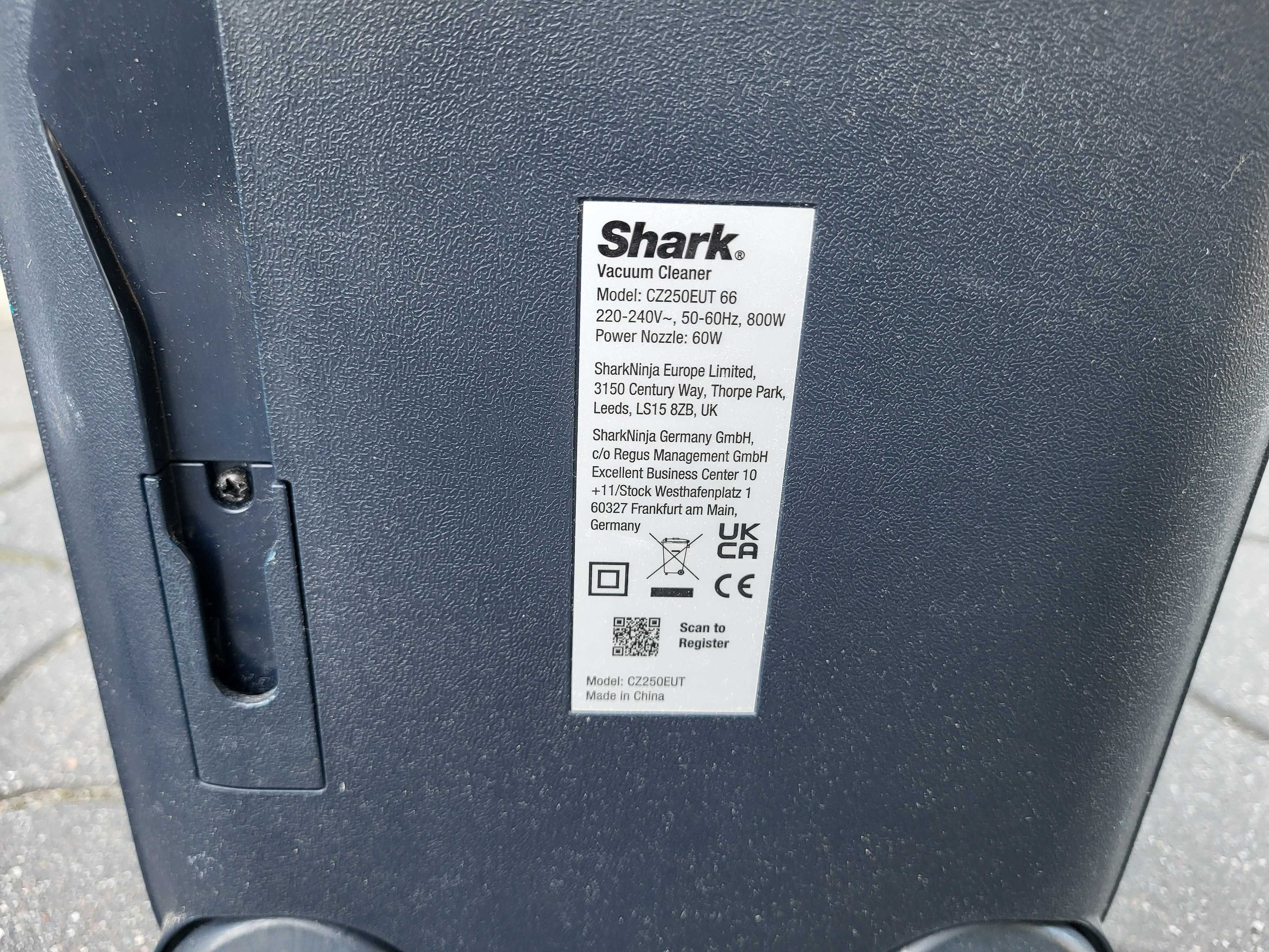 Odkurzacz bez workowy SHARK CZ250EUT z filtrami mocny 800w długi kabel