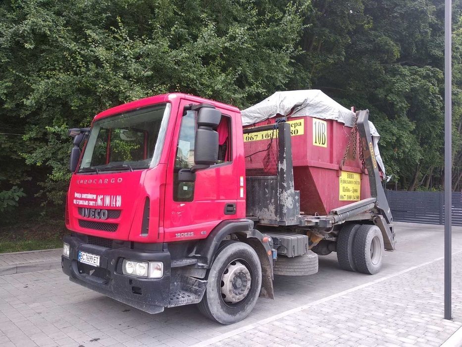 Вивіз будівельного сміття контейнерами ,Вывоз Мусора контейнером Львів