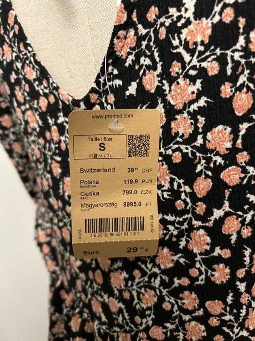 Sukienka Promod baby doll odcinana pod biustem 36