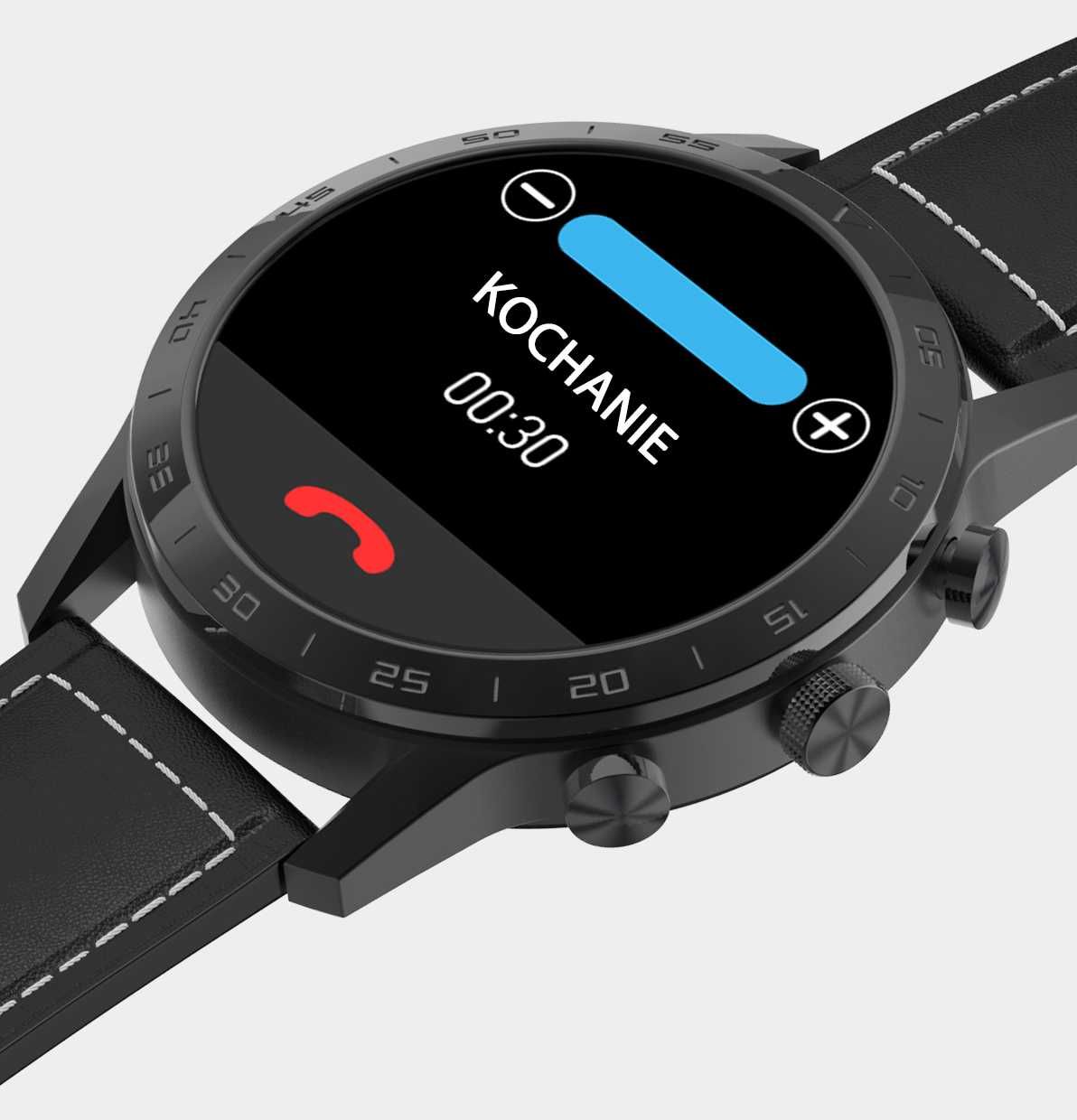 SMARTWATCH MĘSKI DT70+ pasuje do tel. Samsung Apple Huawei Xiaomi