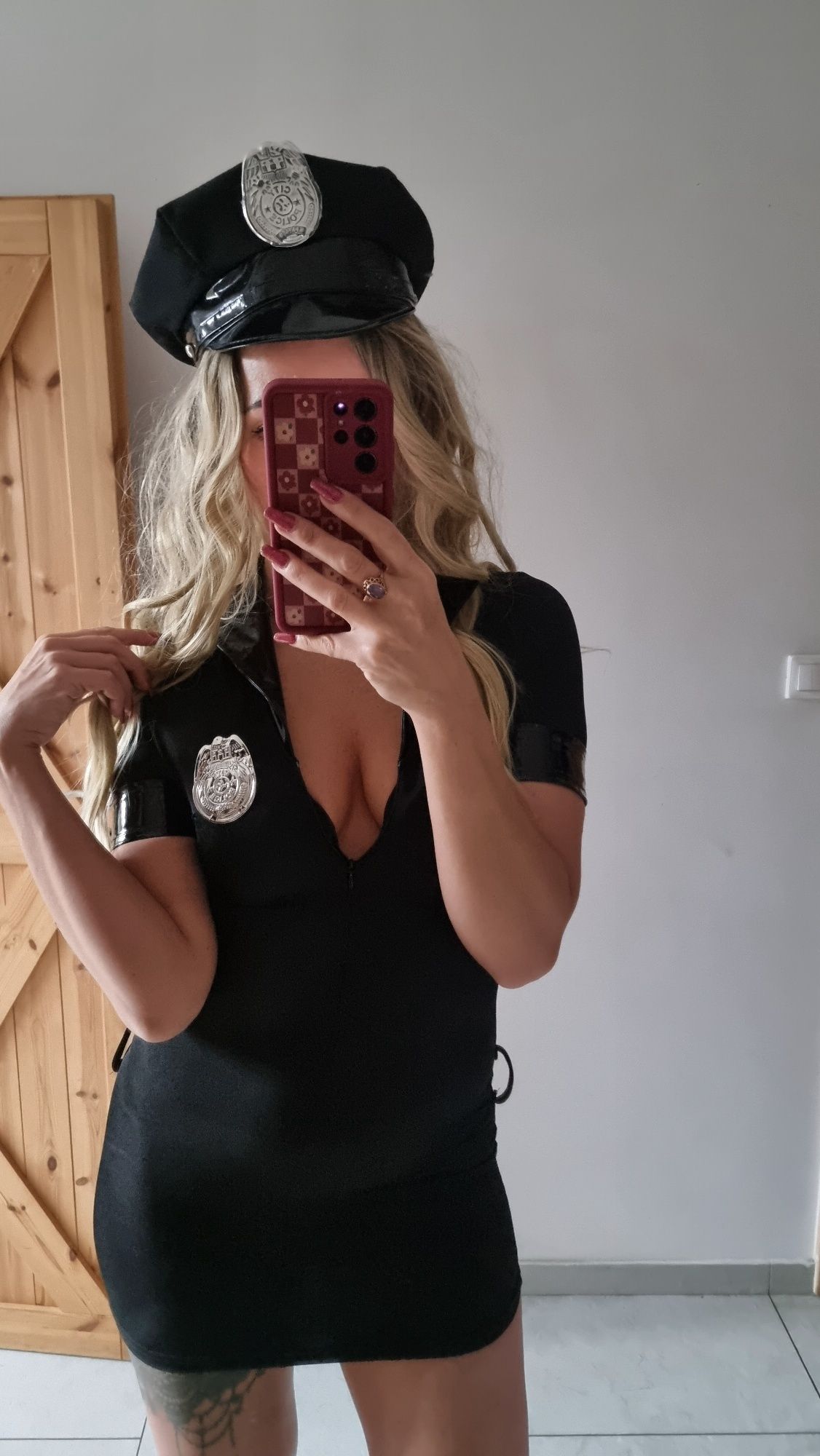 Policjantka strój kostium cosplay przebranie karnawał