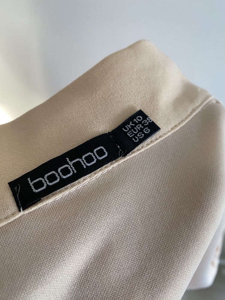 Boohoo bezowa marynarka 38