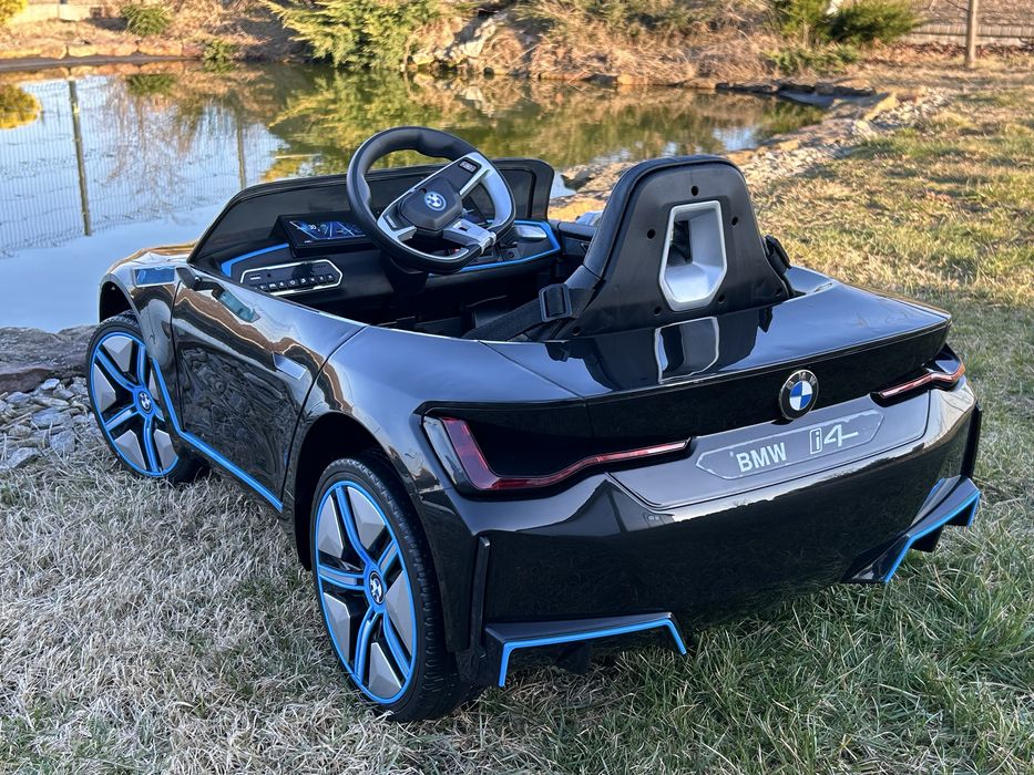 Auto Na Akumulator Samochód BMW I4 4x4 Miękkie koła EVA Skóra Pilot