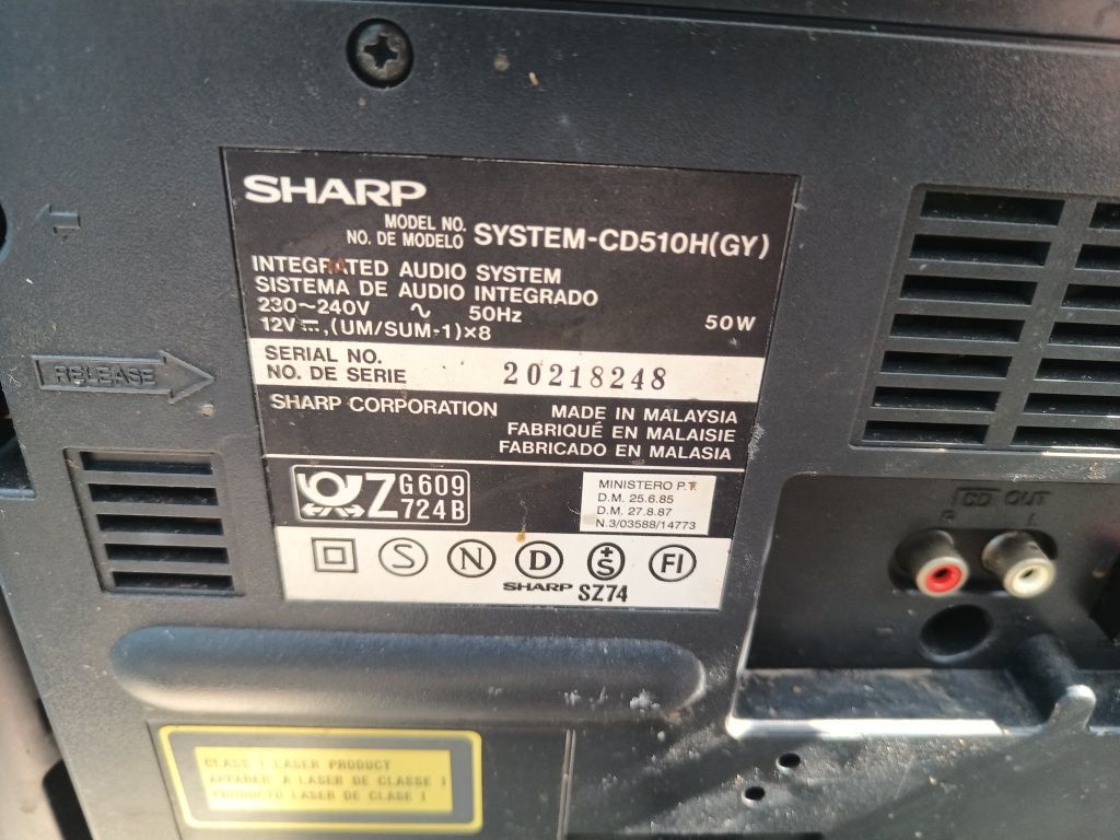 Музыкальный центр Sharp cd510h(GY)