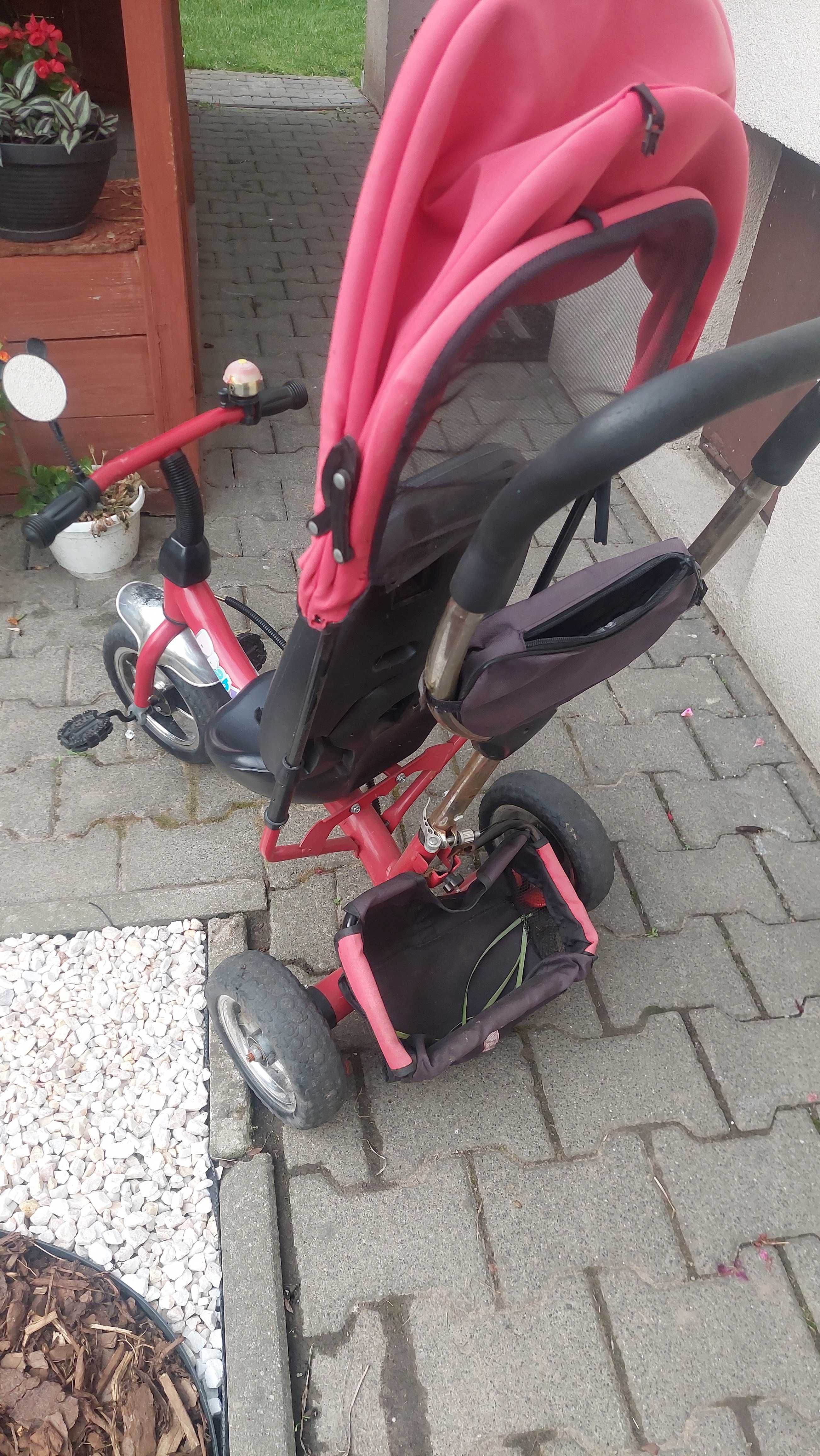 Rowerek 3 kolowy z daszkiem