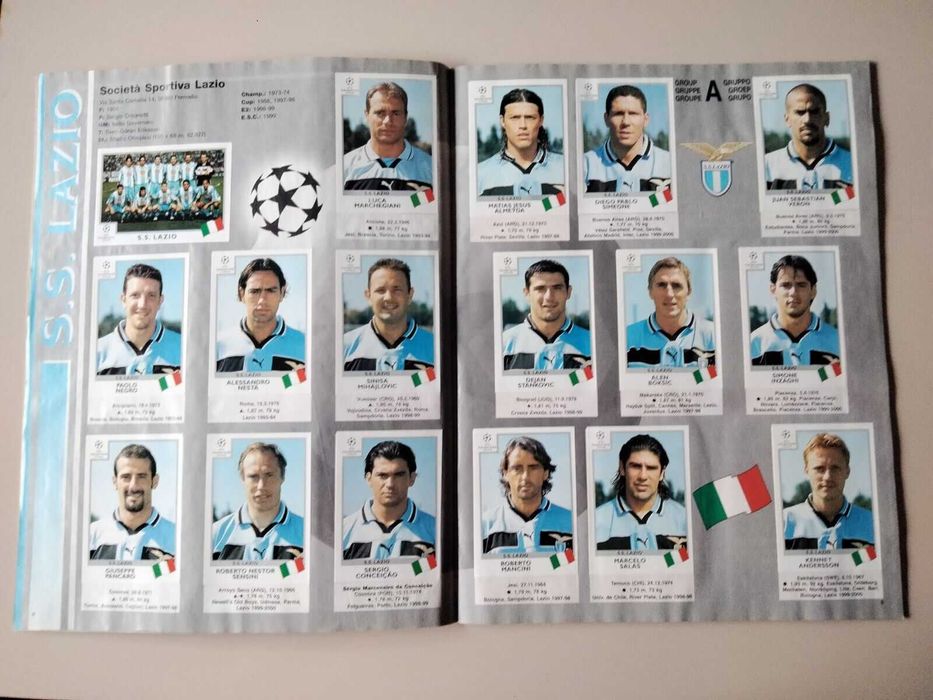 Caderneta Champions League 1999/2000 - PANINI