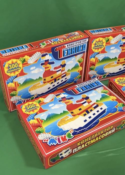 Конструктор Мікс- техніка на 300 елементів | Набір типу лего | Іграшки