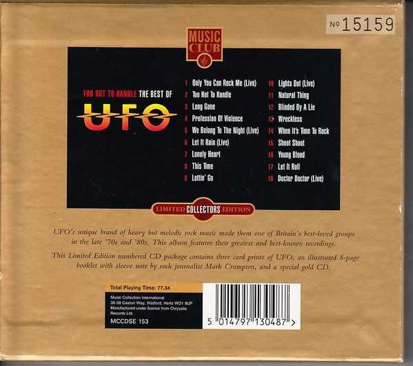 UFO- Too Hot To Handle-The Best Of- CD-używana , stan b.dobry