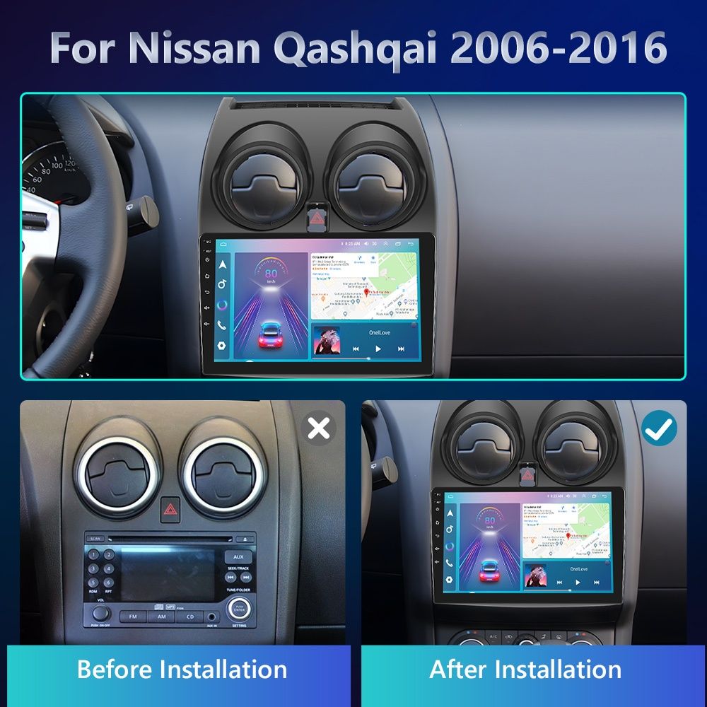 Radio nawigacja NISSAN QASHQAI J10 Android NAVI GPS