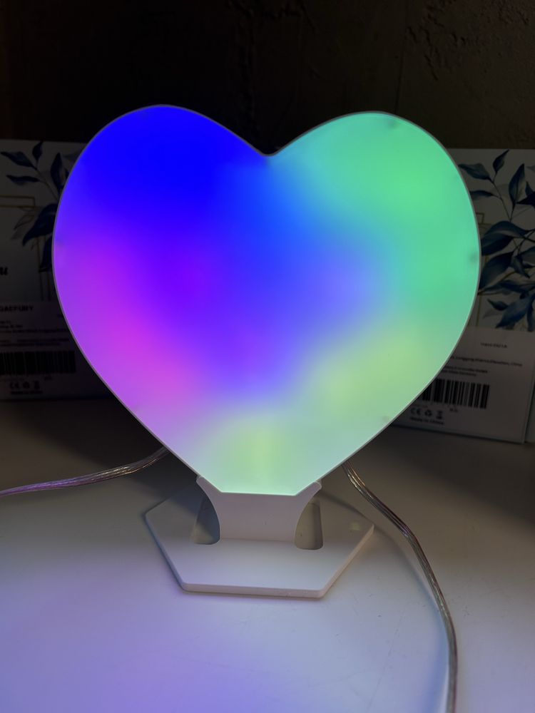 Lampka Nocna LED RGB Serce