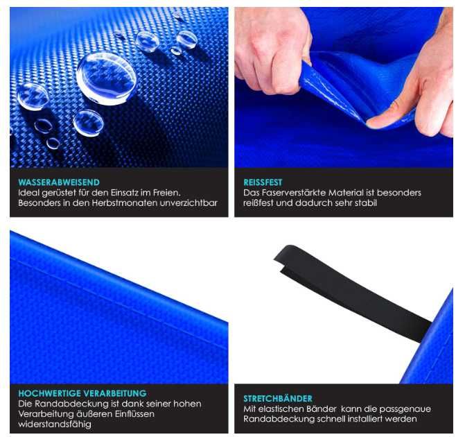 Osłona krawędzi trampoliny śr. 366 cm, 100% odporna na UV + gratis !