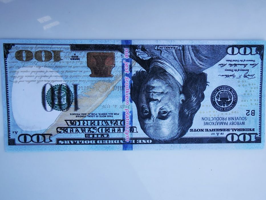 100 Dolarów USA plik 100szt. dwustronne 10x