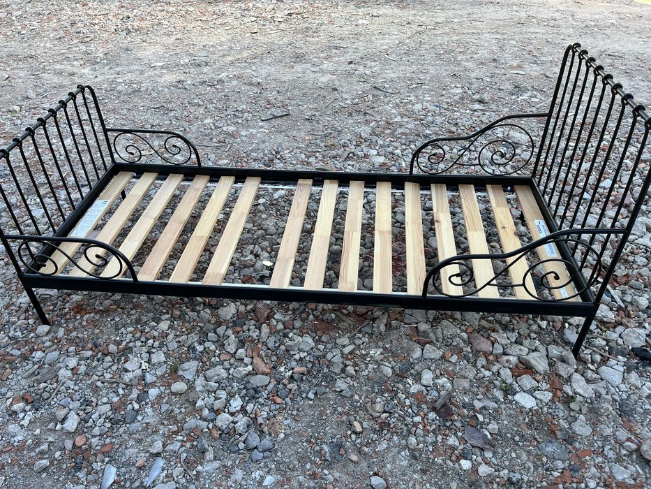 Lózko Ikea Minnen Czarne