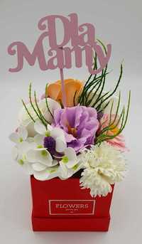 Flowerbox dla Mamy, kwiaty mydlane, Dzień Matki