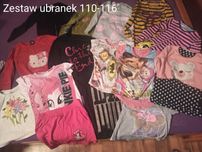 Zestaw ubranek od rozmiaru 110 do 116