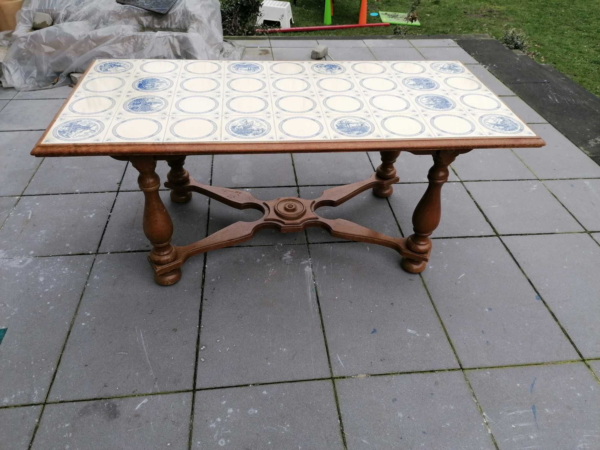 Stół, ława styl holenderski