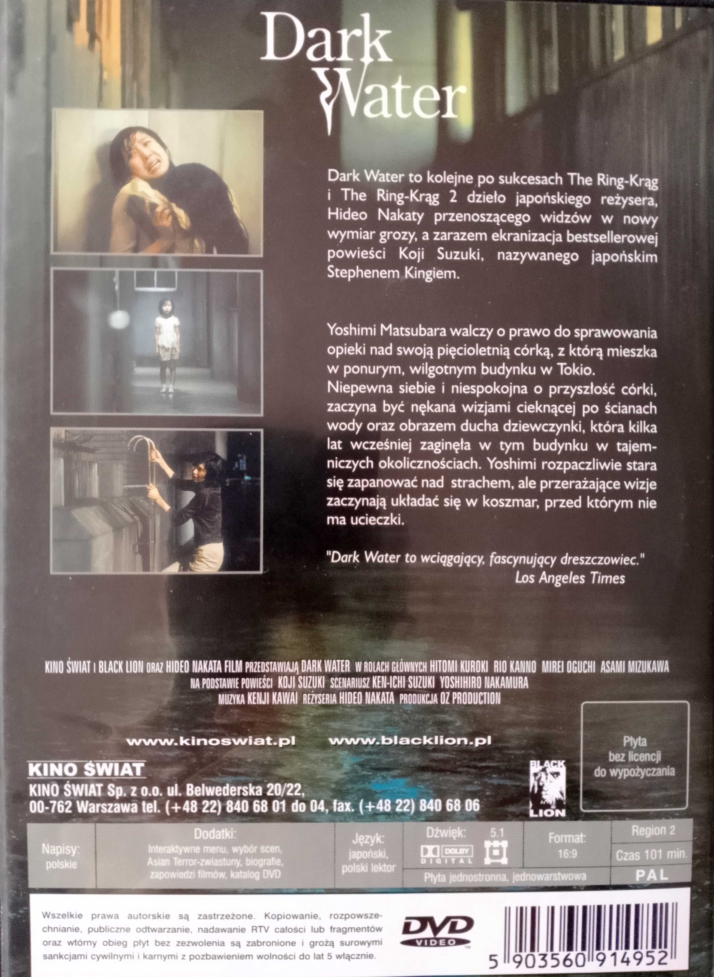 Dark Water - horror DVD