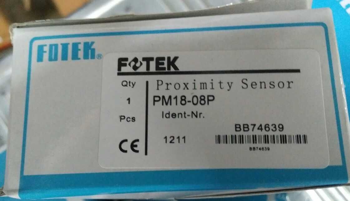 Індуктивний датчик PM18-08P нормально відкритий fotek 8 mm М18х1 2m