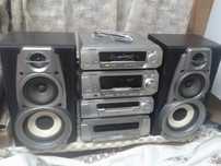 radio CD wieza TECHNICS z pilotem moc 2x120W cały komplet zestaw