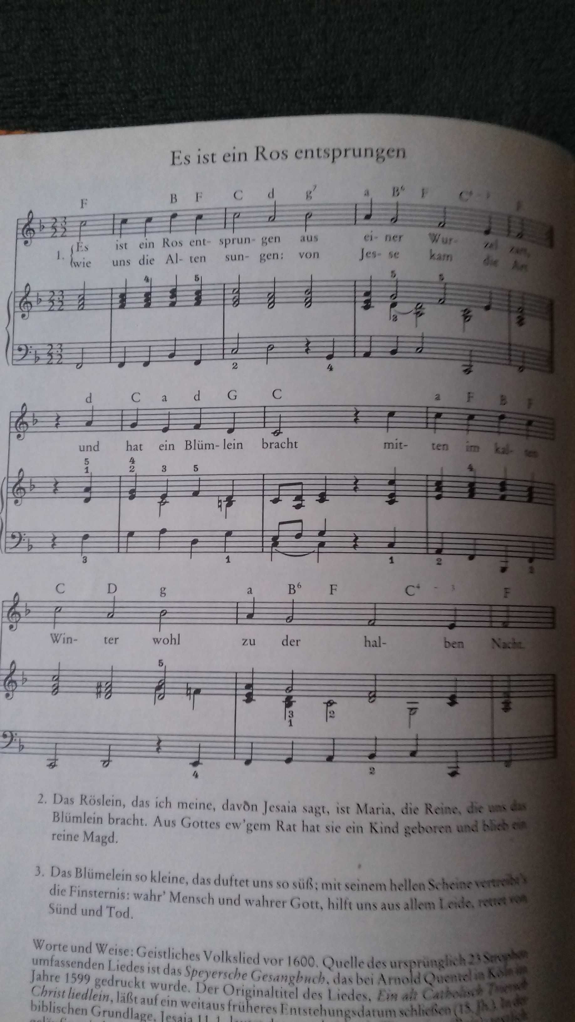 Kolędy niemieckie.Es ist ein Ros entsprungen.