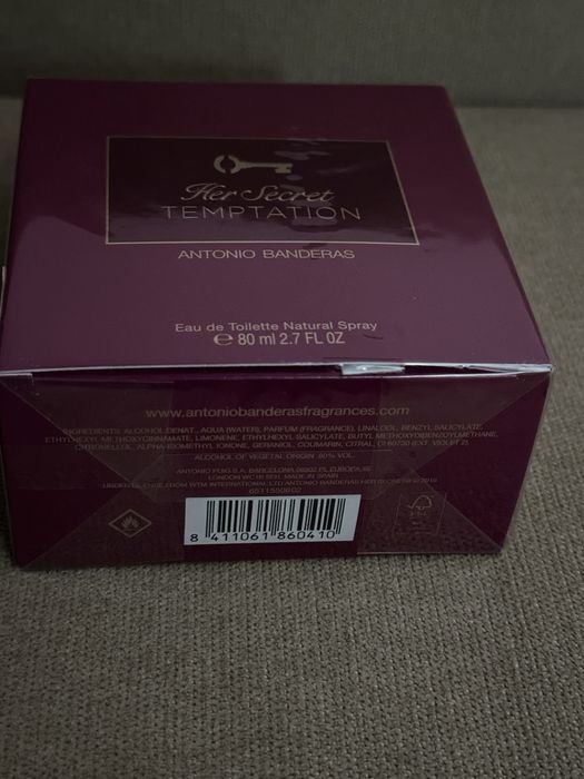 Туалетная вода Antonio Banderas Her Secret Temptation 80мл новый