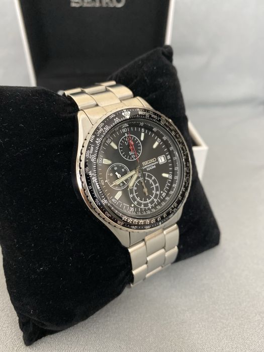 Klasyczny zegarek Seiko 7T92-0CF0 Pilot Flightmaster