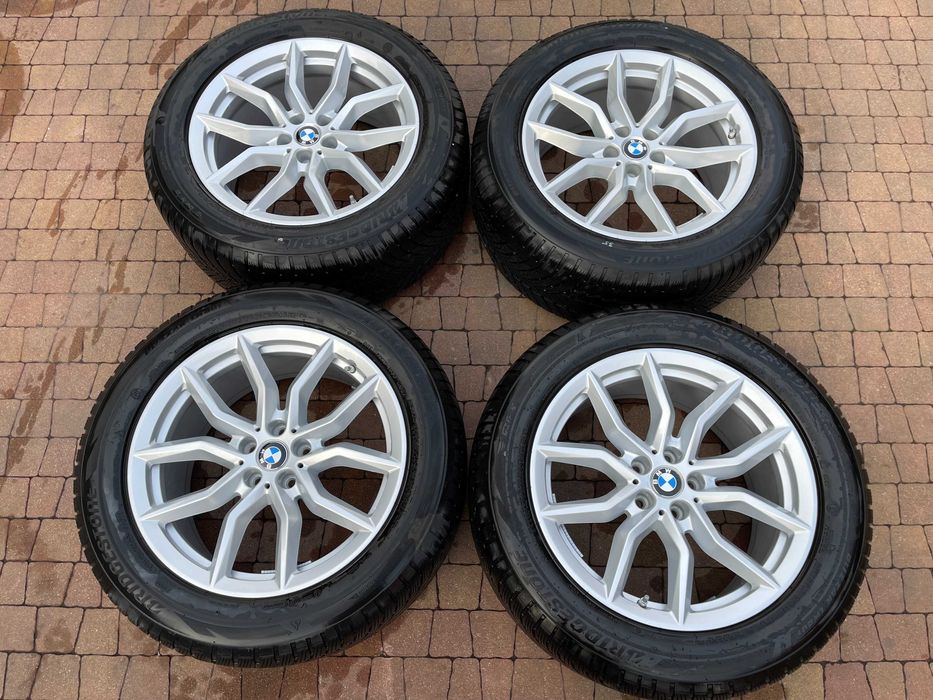 3780. Koła zimowe BMW X5 X6 oryginalne 5x112 ET38 265/50/19 2021r 7mm