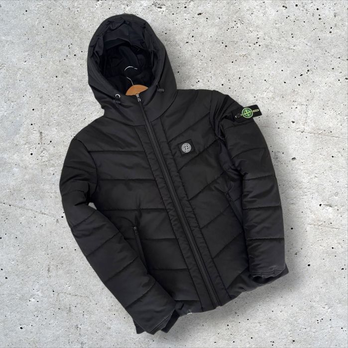 Куртка Stone зимова. Чоловіча тепла куртка стон + патч. ТОП якість