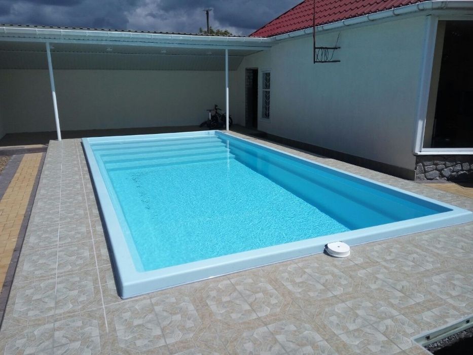 Бассейн Композитный под Ключ от 5.8 метров | 10 лет гарантия