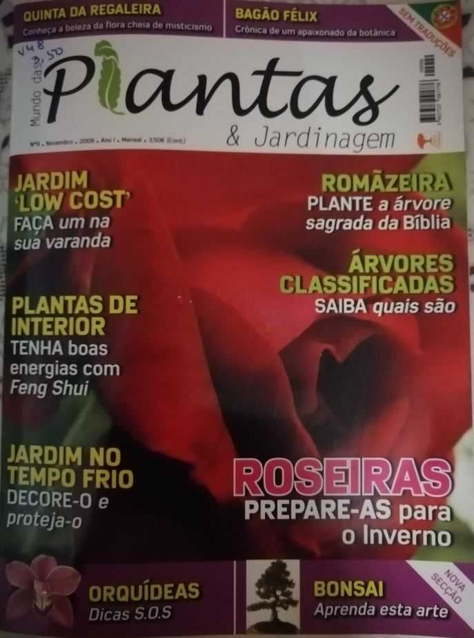 5 Revistas de "Plantas e Jardinagem" NOVAS de 2008/2009 LOTE 1