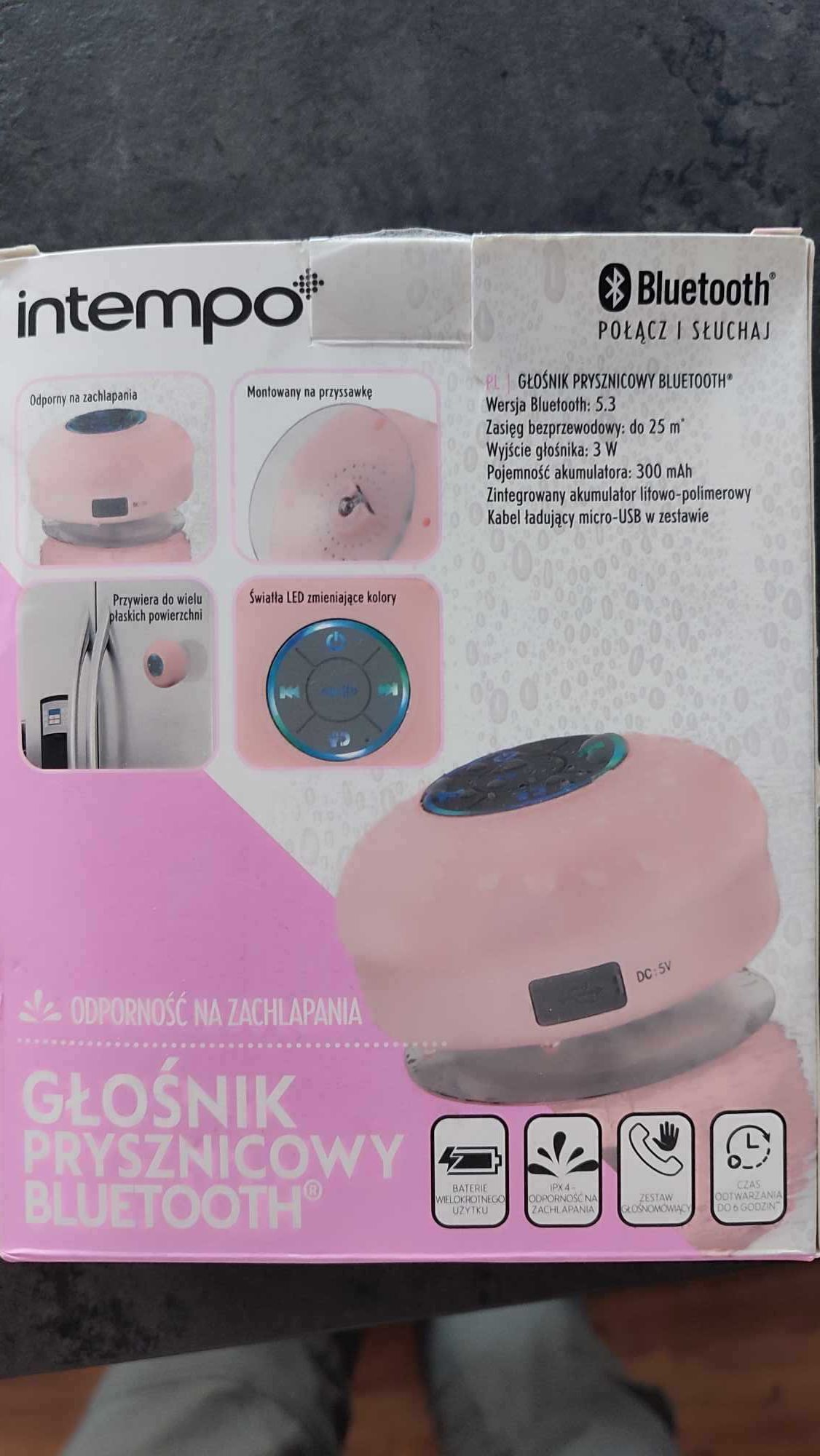 Głośnik prysznicowy wodoodporny Bluetooth