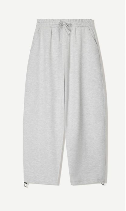 штани-балони сірі bershka