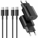 Zestaw 2 Ładowarek + 2 kable długie 2m USB C szybkie ładowanie 25 W