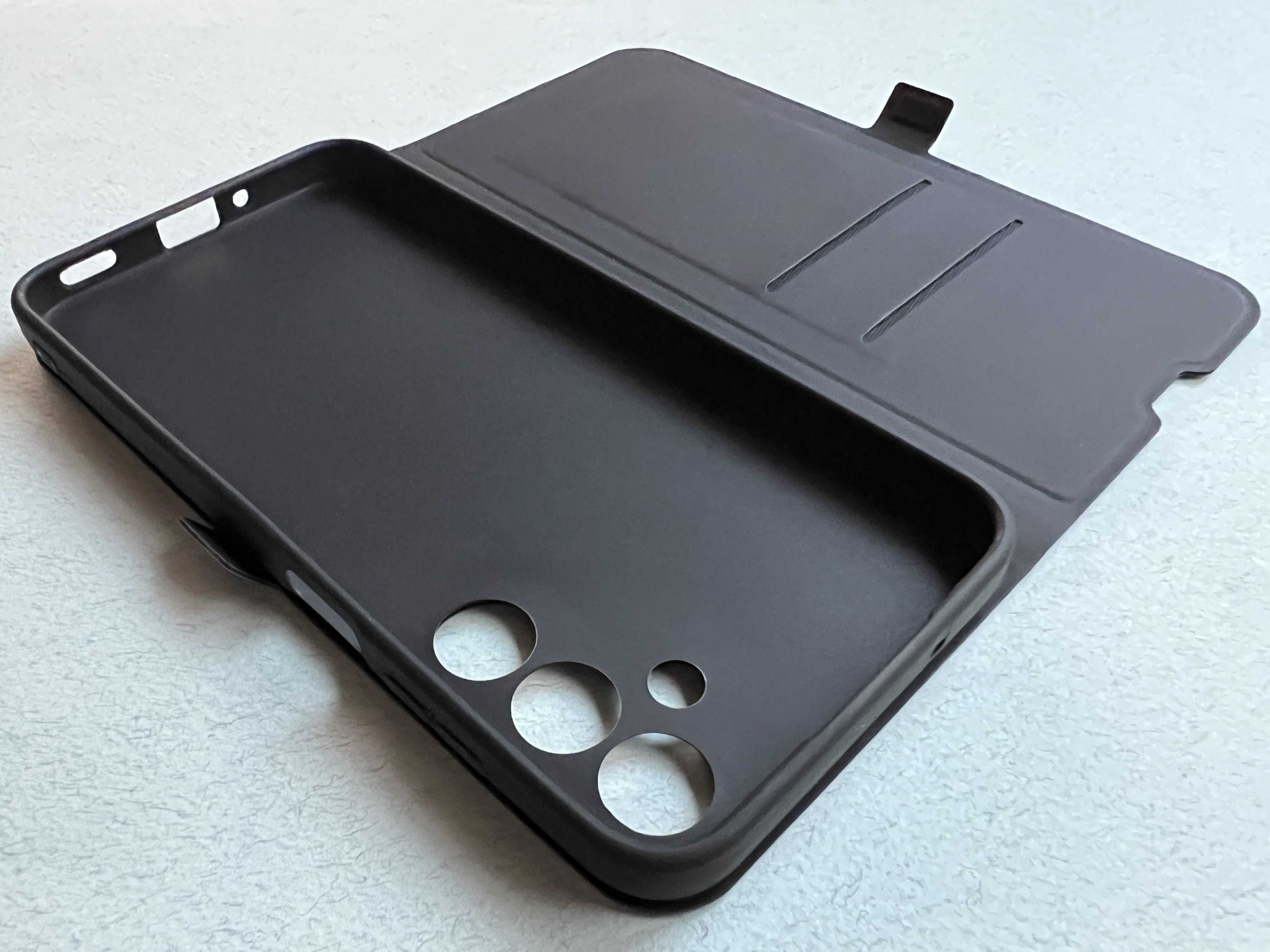 Samsung Galaxy M35 чохол-книжка еко шкіра Wave Flap чорний чехол кожа