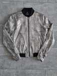 Bluza bomberka srebrna 36