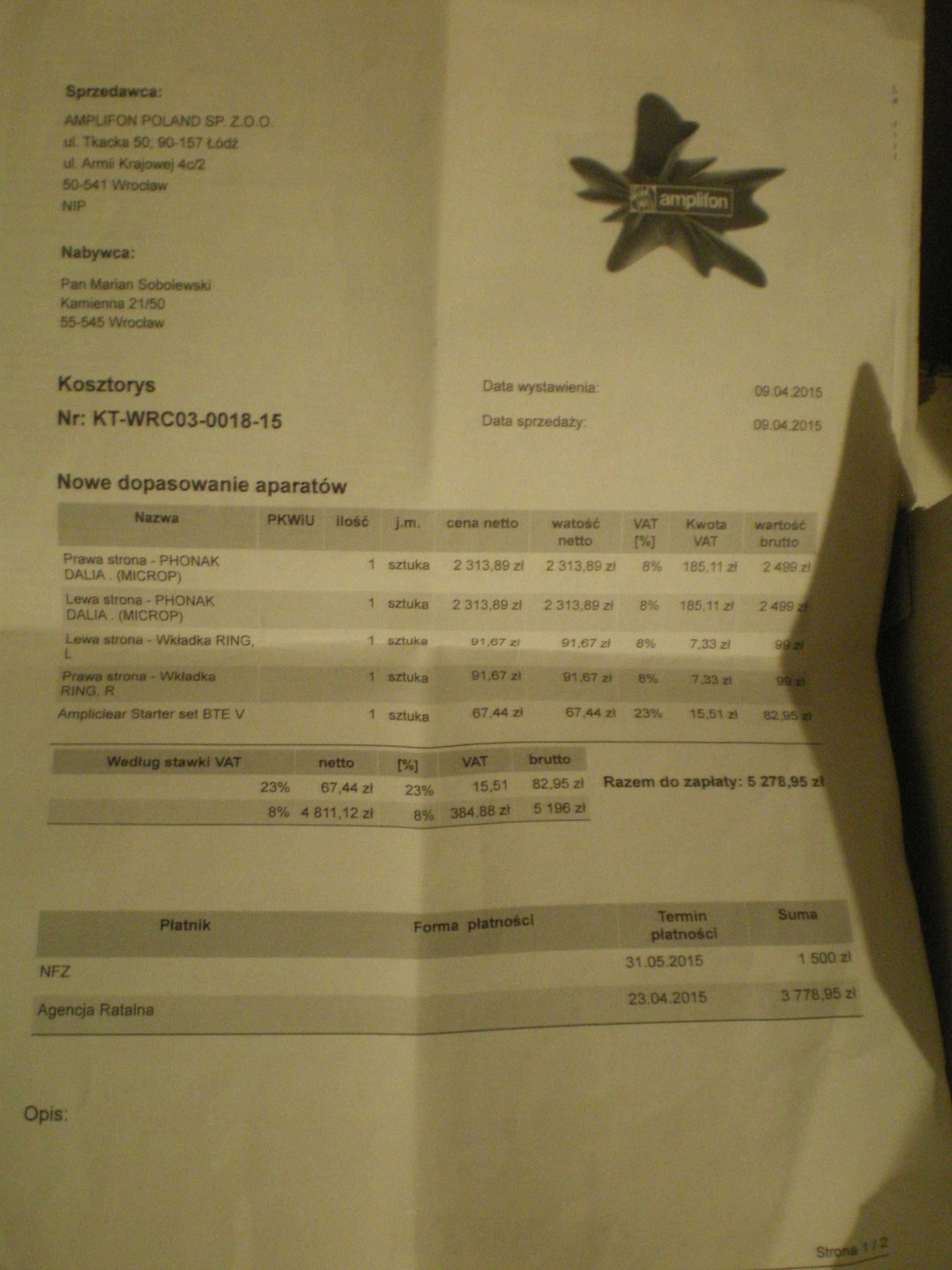 Aparat słuchowy Phonak